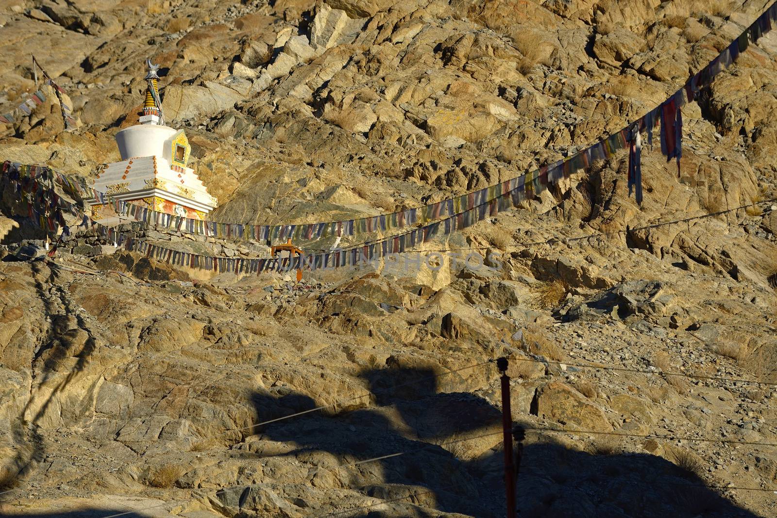 Gompa near a Buddhist monastery. Ladakh province. India by think4photop