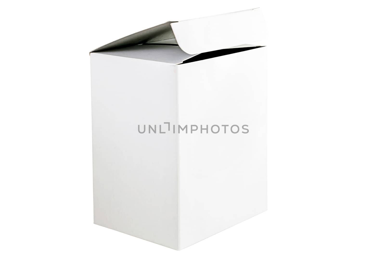 White box isolated by NuwatPhoto