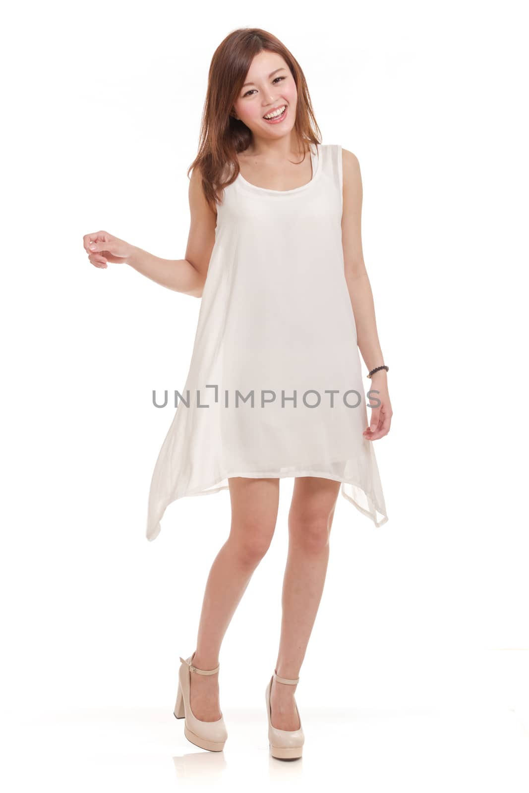 Malaysian woman in white dress surprised by imagesbykenny