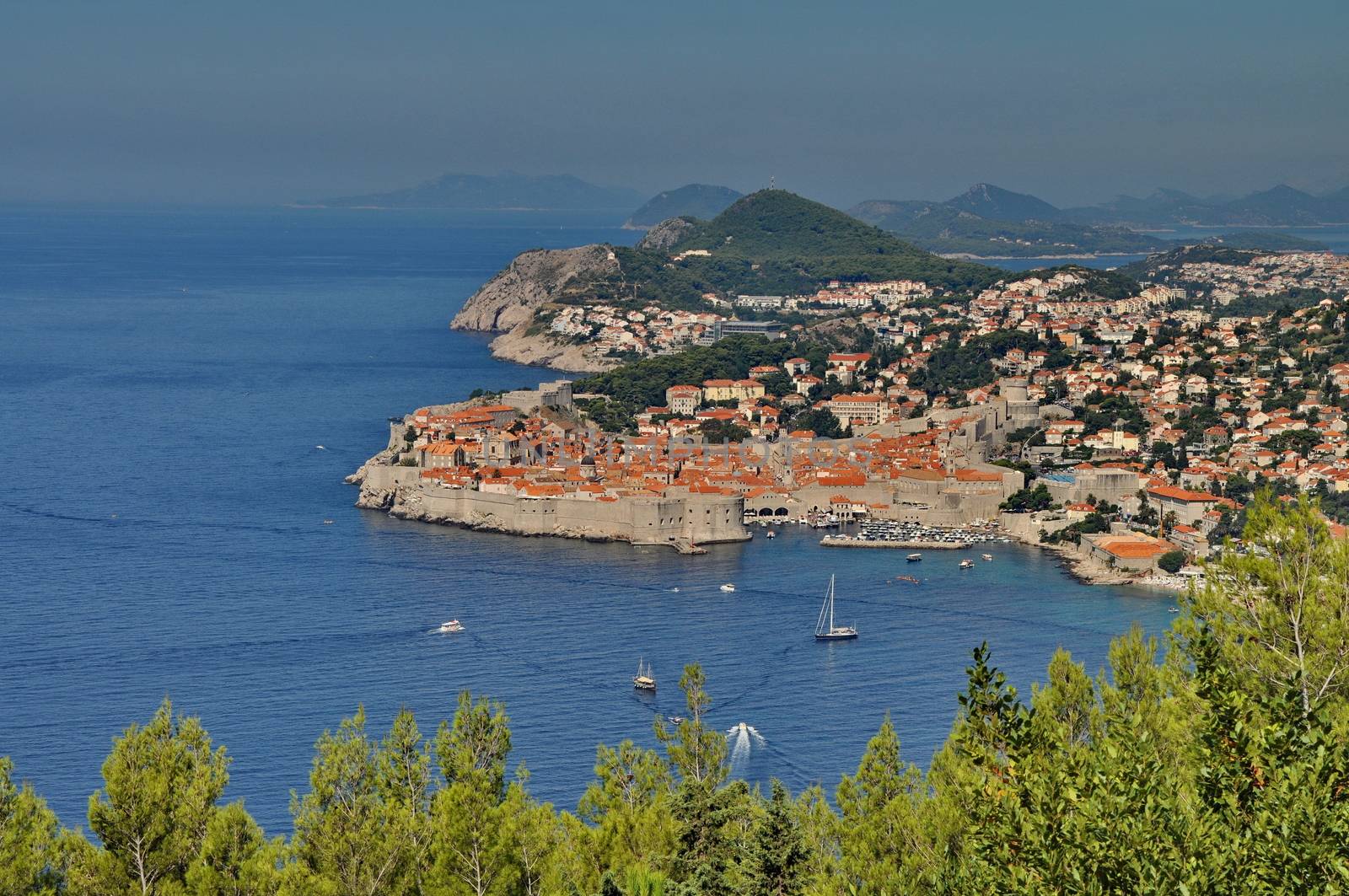 City of Dubrovnik in Croatia from above by anderm