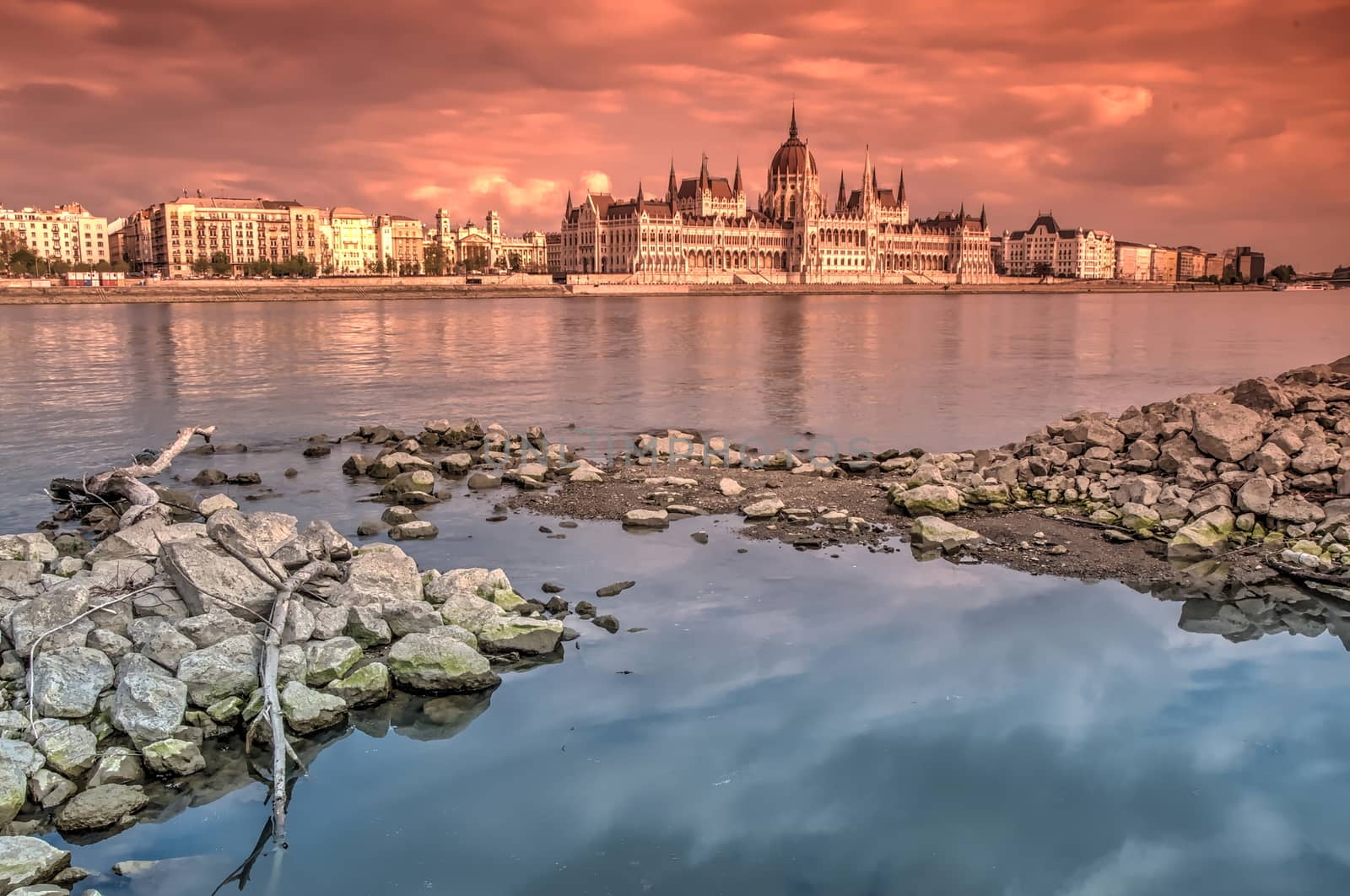 Parliament of Hungary in Budapest by anderm