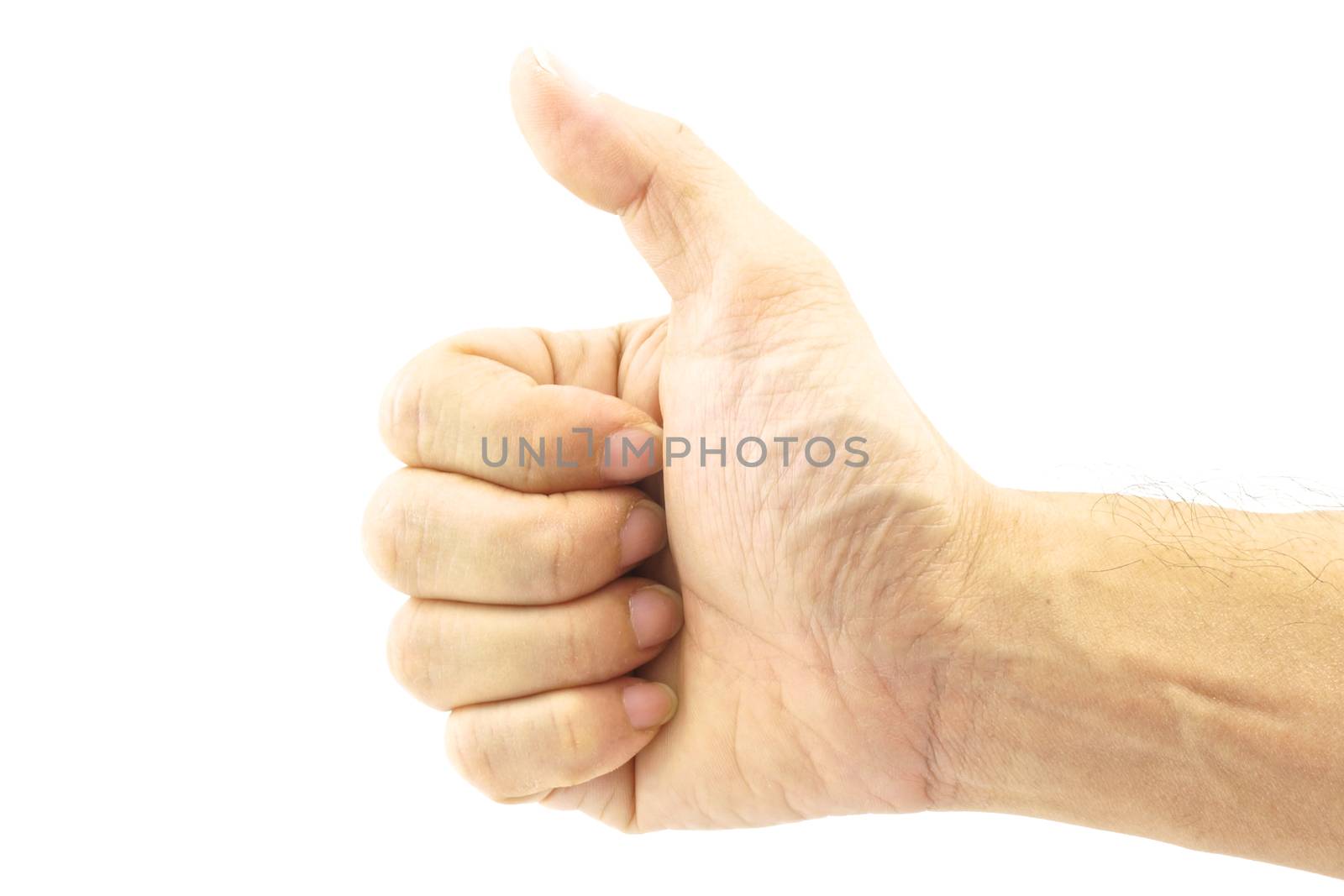 Hand signal by thumb by eaglesky