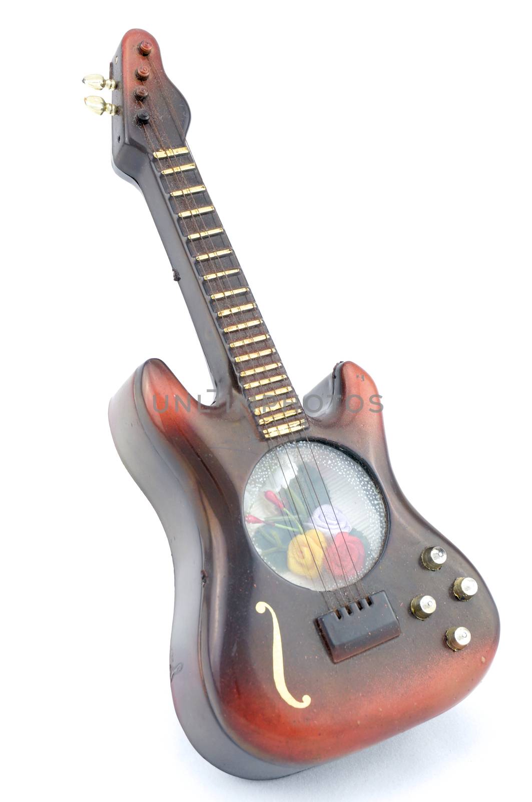 Guitar classical and contemporary decorative ornaments.