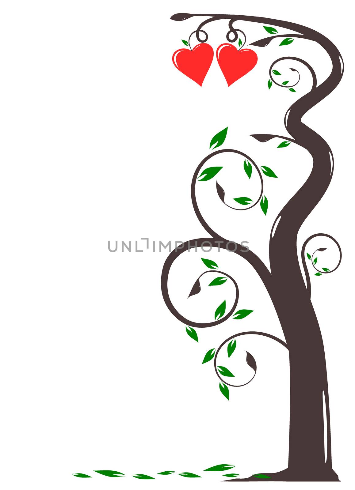 Tree of love for valentine day by eaglesky