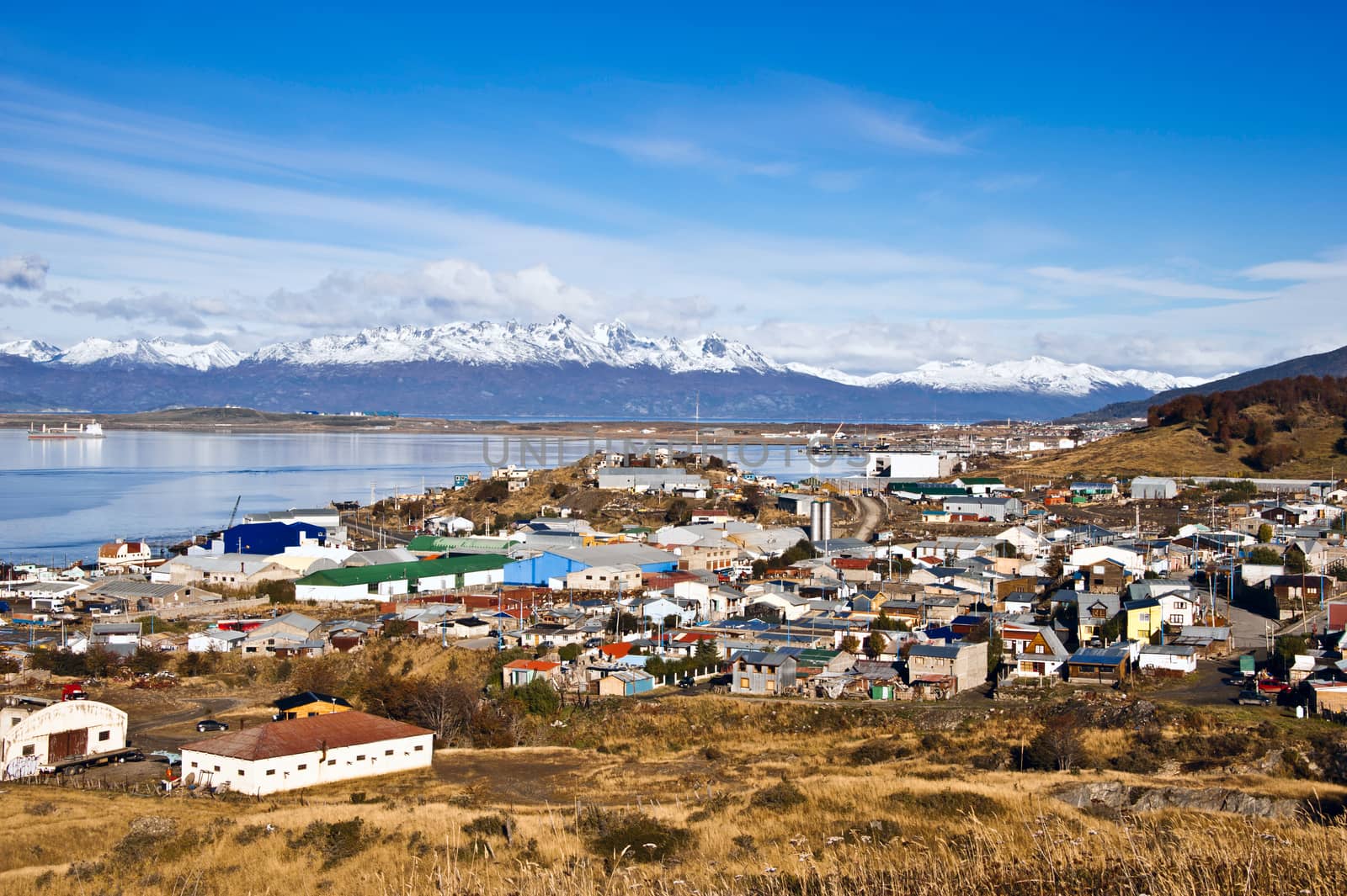 Ushuaia. Colourful houses in the Patagonian city, Argentina by xura