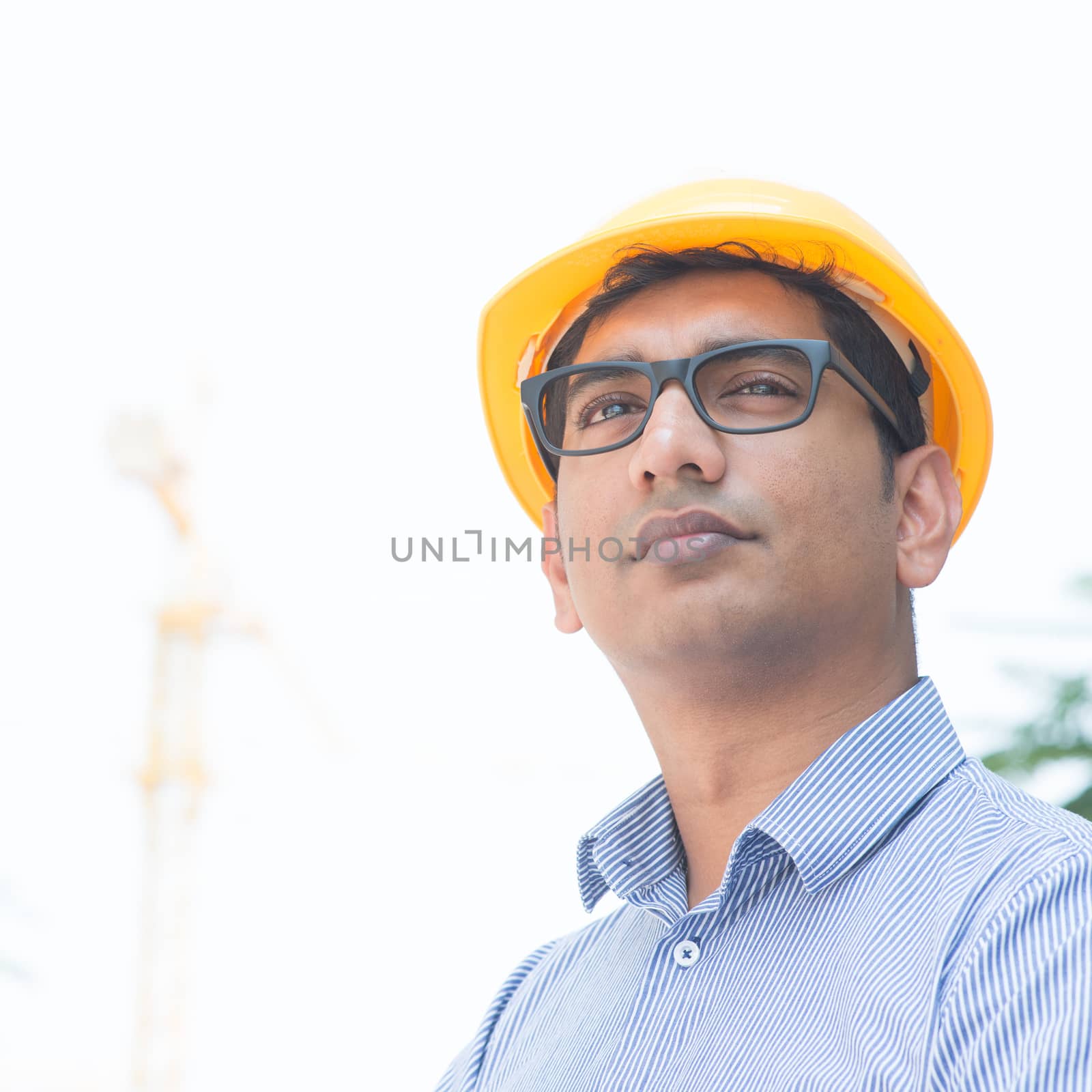 Asian Indian engineer portrait by szefei