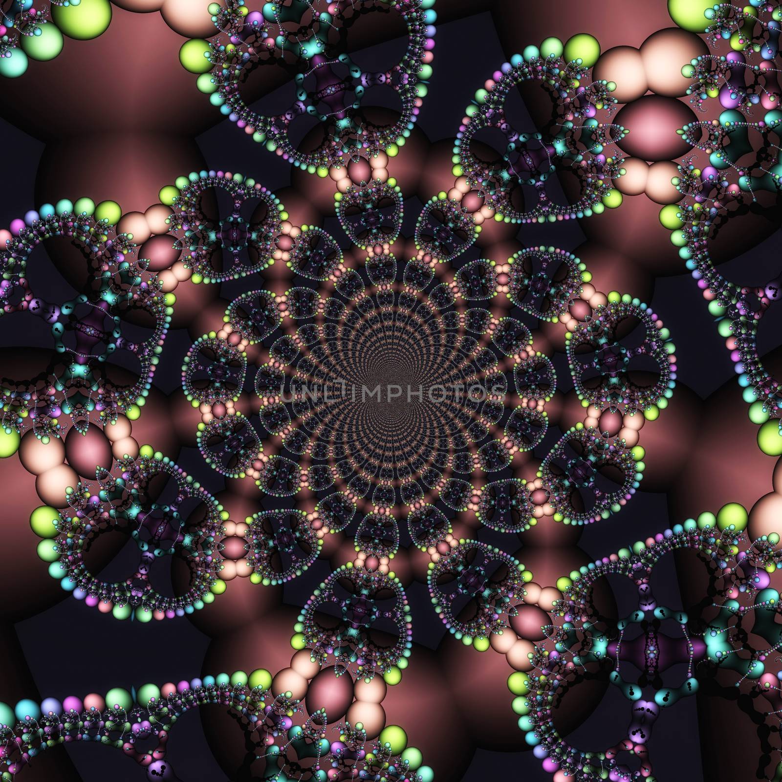 Digital Illustration of a fractal Structure