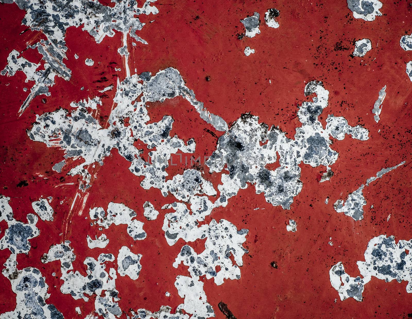 Scratched Red Metal Surface by mrdoomits