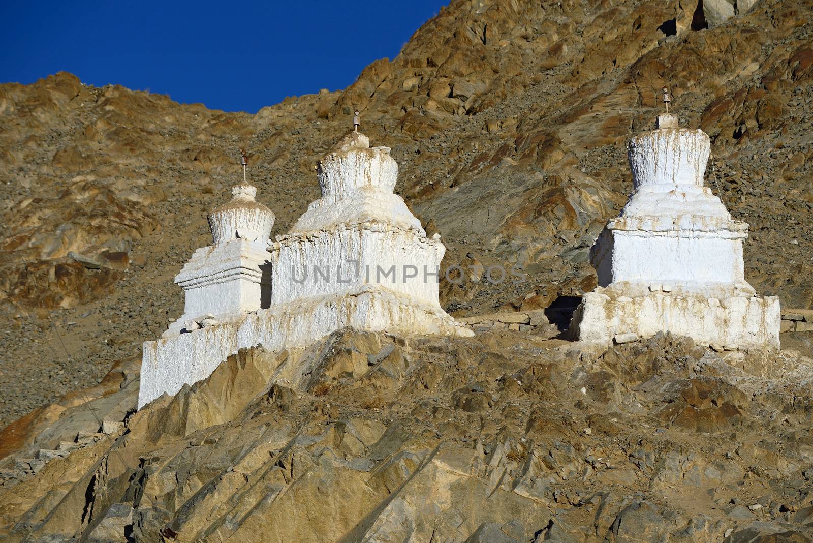 Gompa near a Buddhist monastery. Ladakh province. India by think4photop