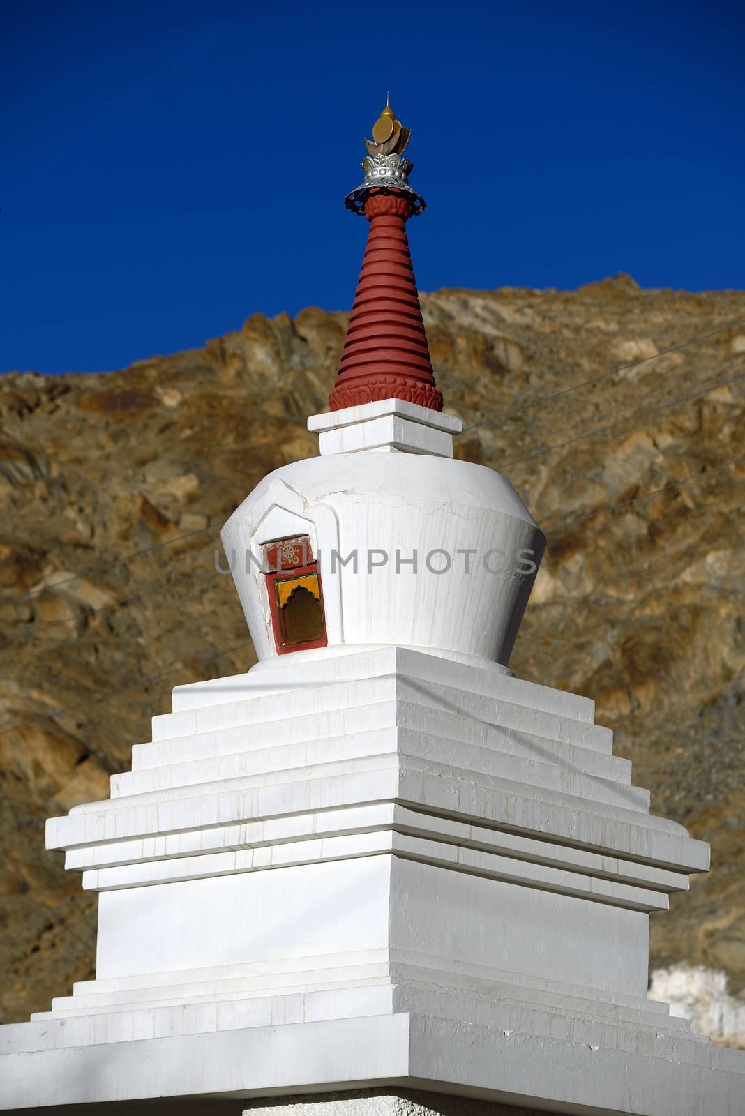 Gompa near a Buddhist monastery. Ladakh province. India by think4photop