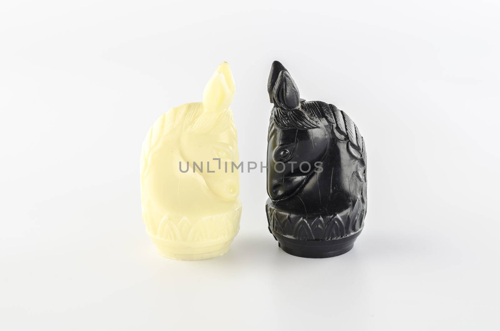 horse in thai chess on a white background
