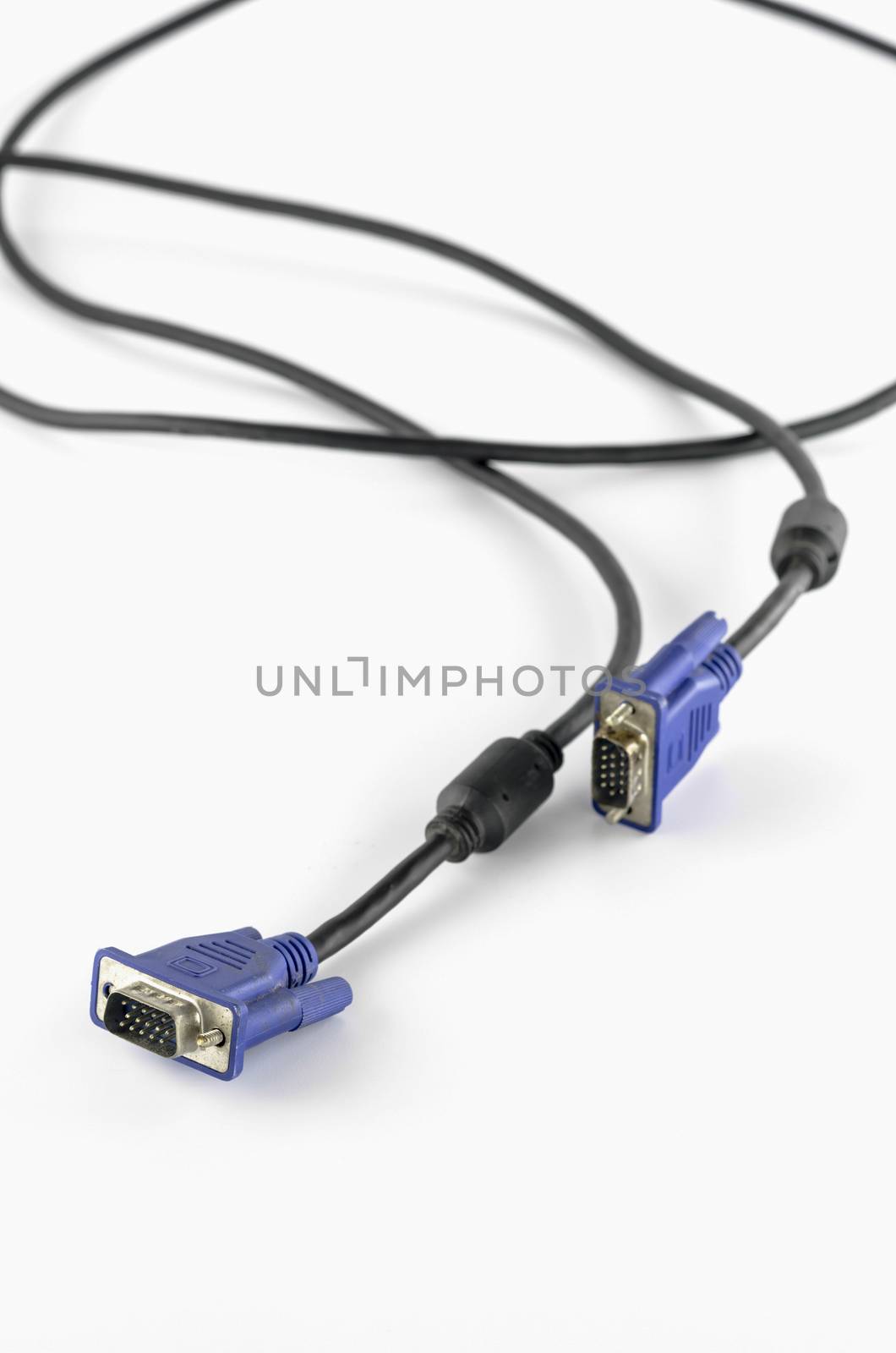 vga cable on a white background