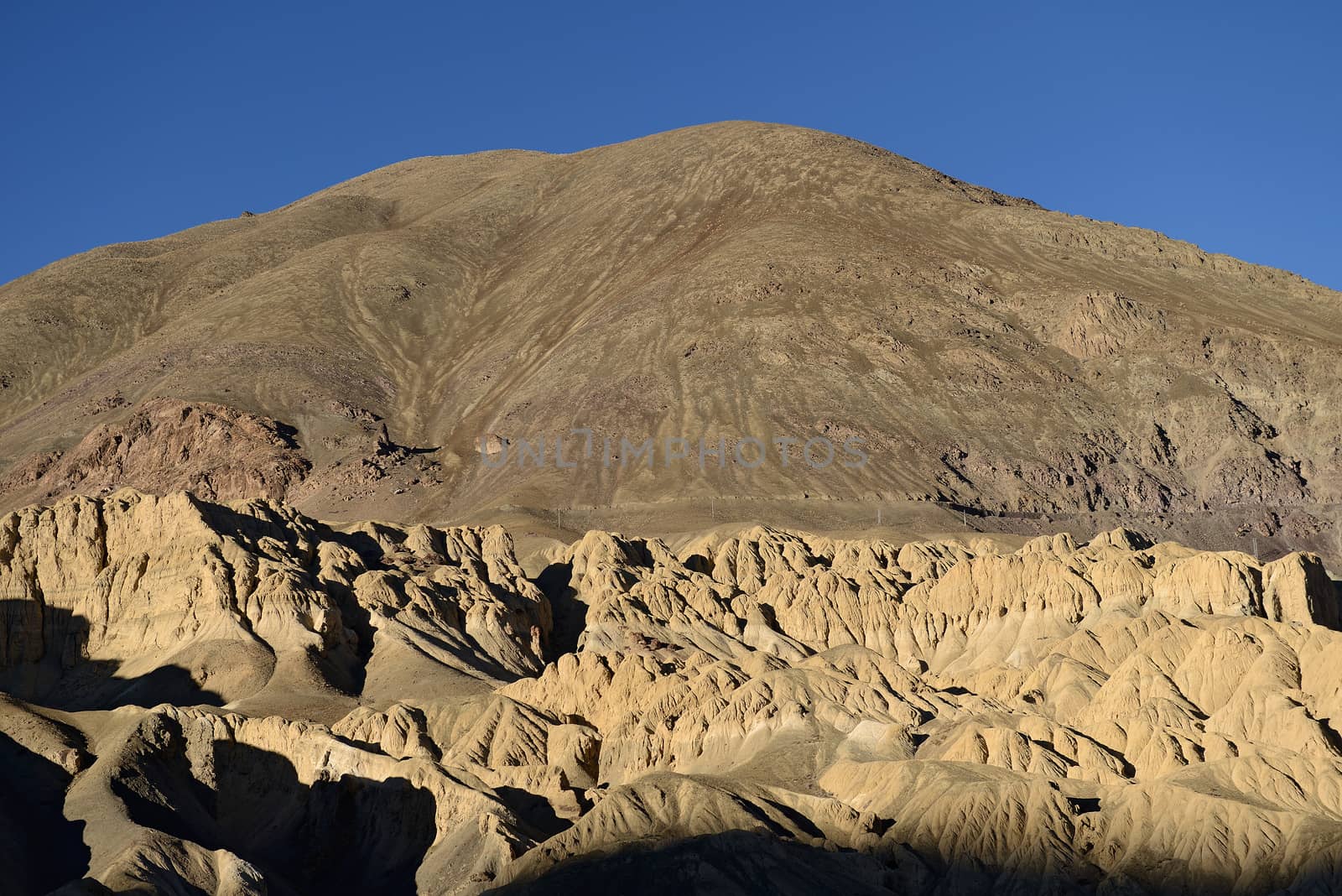 nice scenery of dry mountain near Lamayuru in ladakh by think4photop