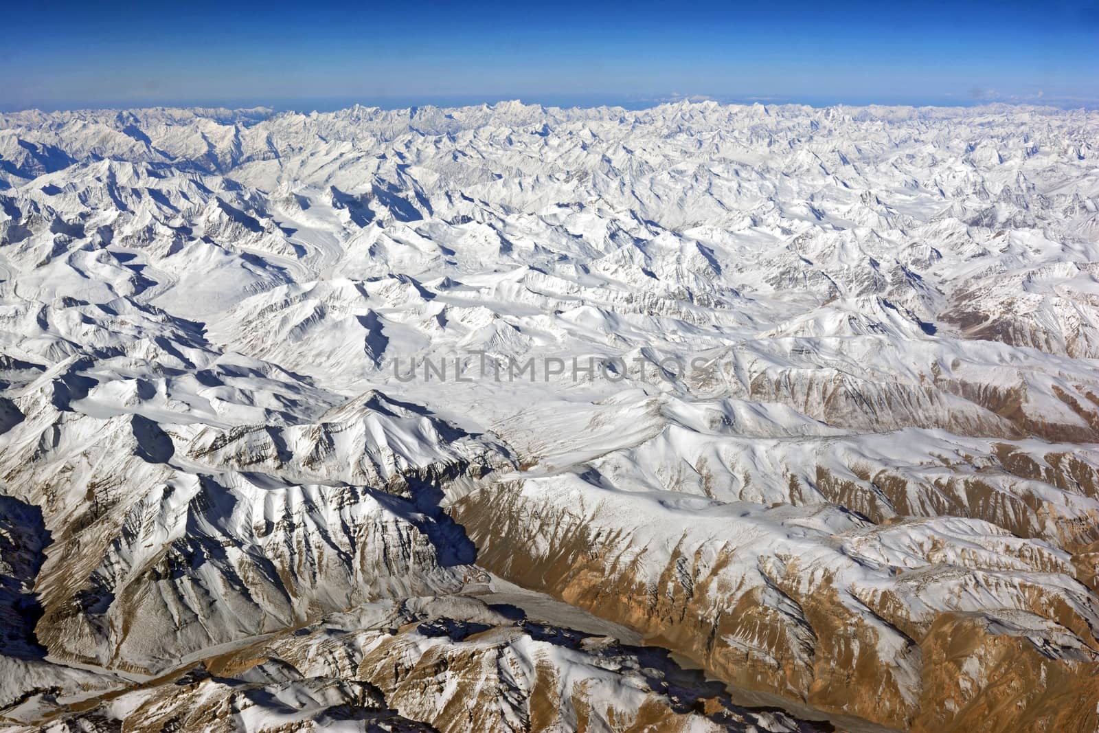 Mountain range, Leh, Ladakh, India by think4photop