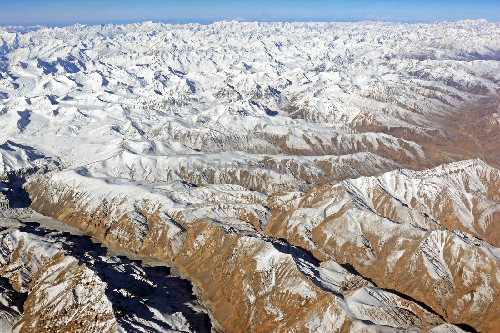 Mountain range, Leh, Ladakh, India by think4photop