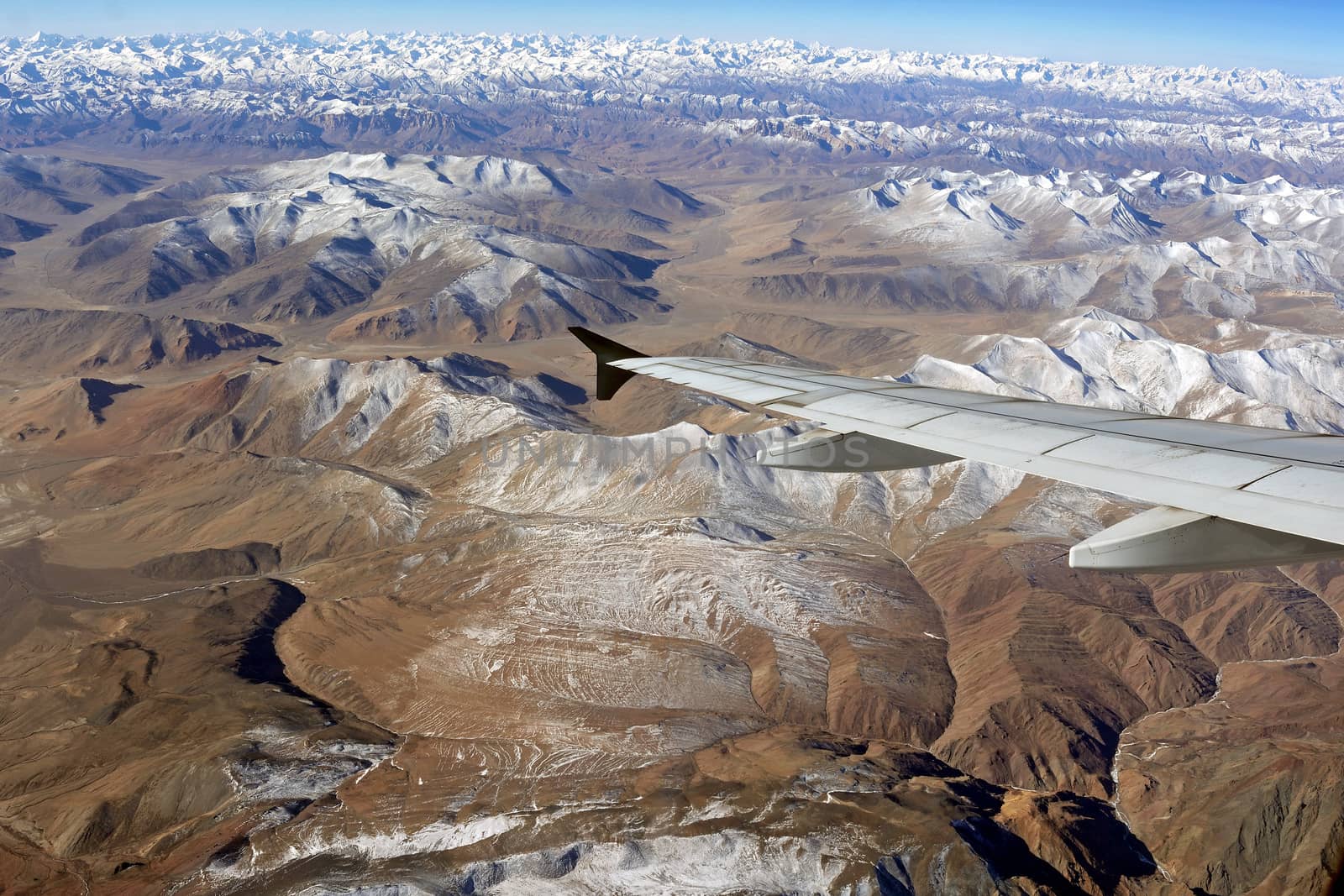 Mountain range, Leh, Ladakh, India by think4photop