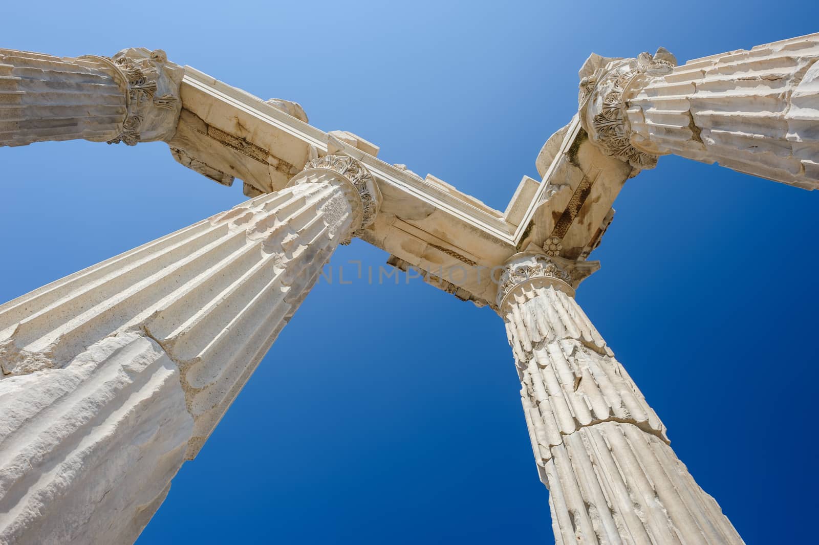 Ancient temple of Trajan, Bergama, Turkey