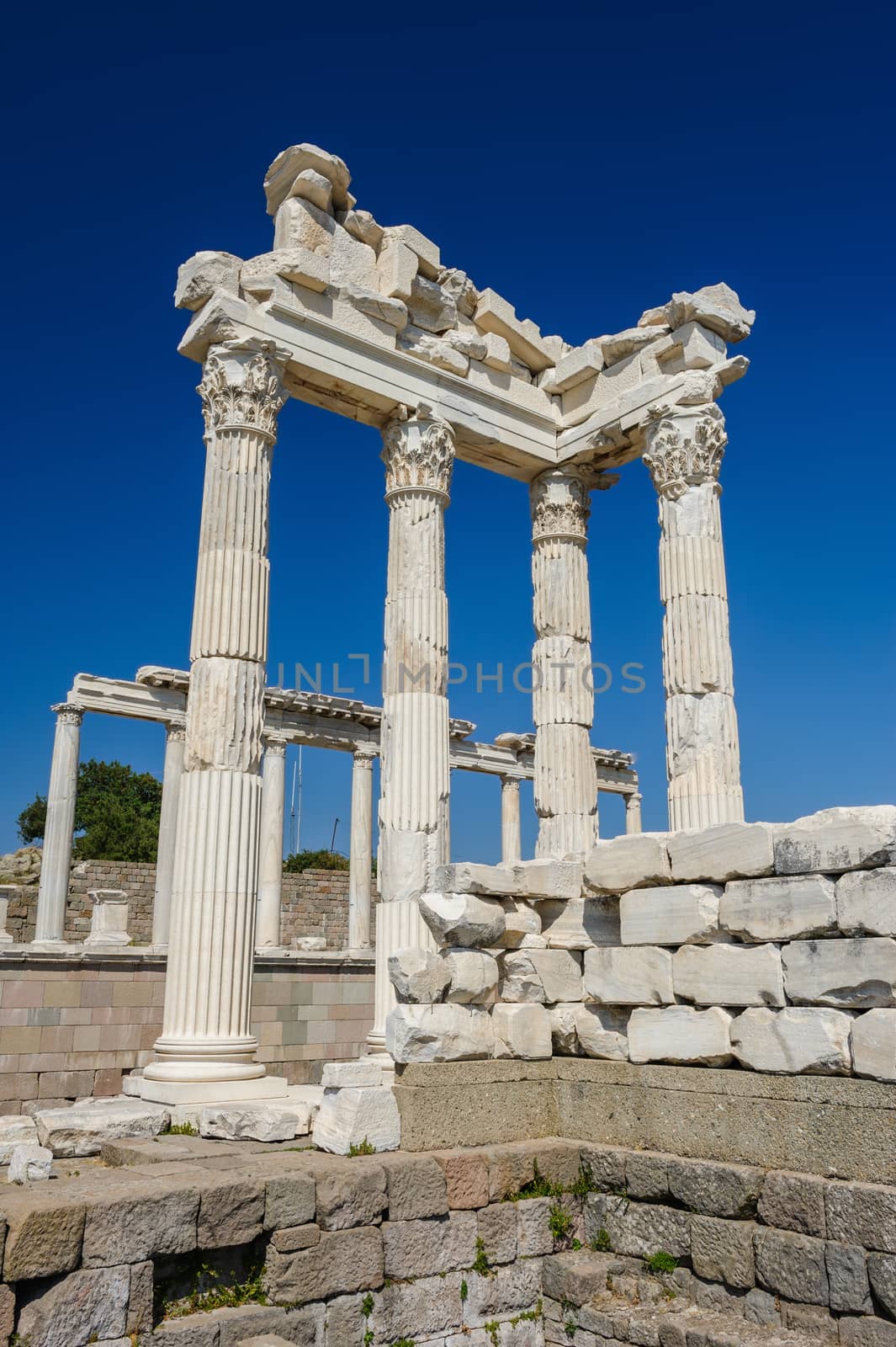 Ancient temple of Trajan, Bergama, Turkey