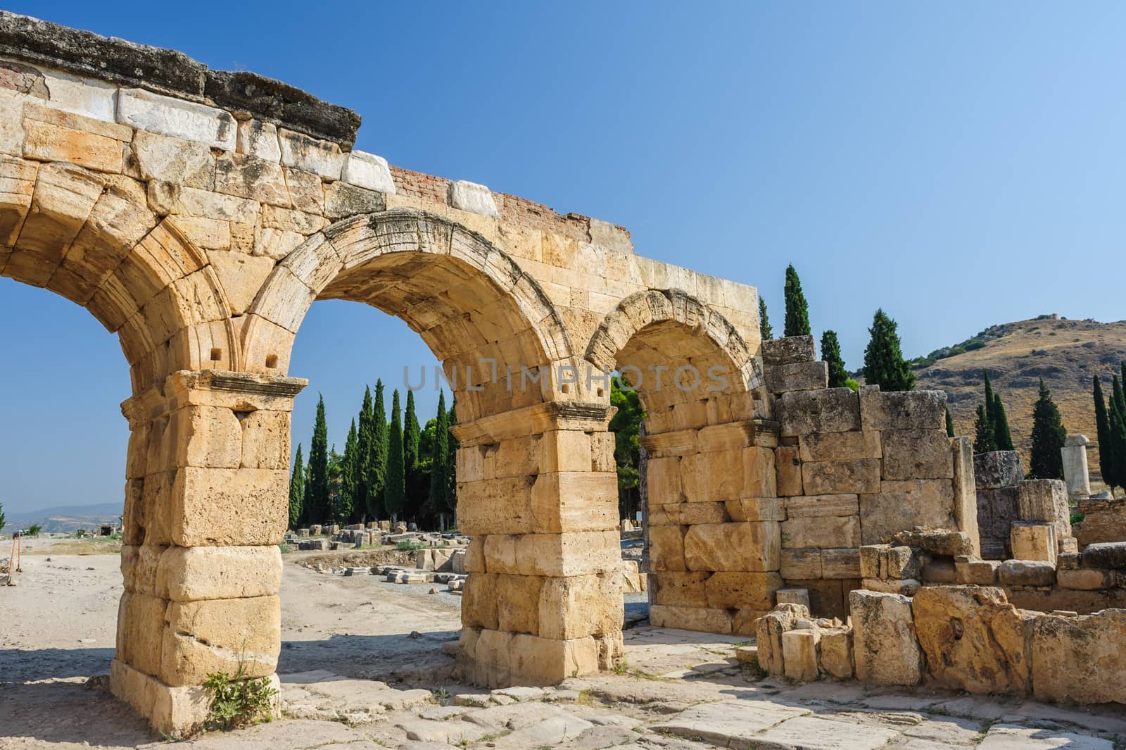 Ruins of Hierapolis, now Pamukkale by starush