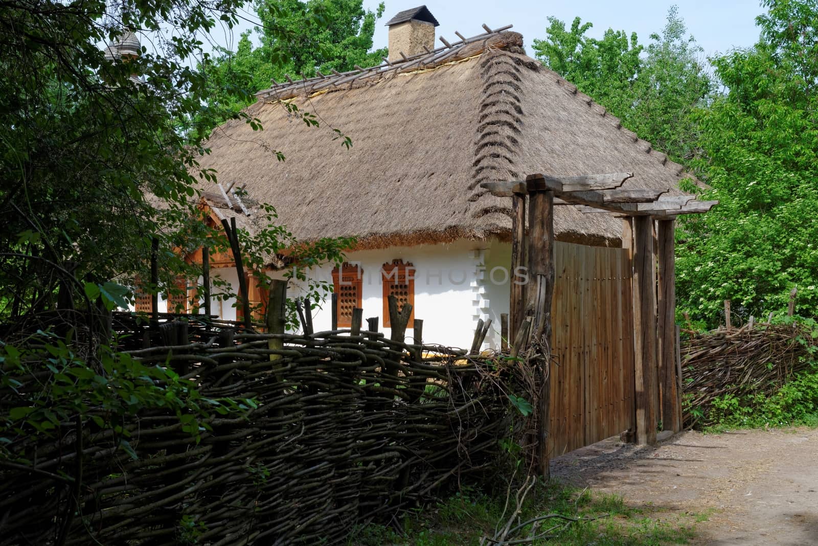 Farmer's house in open air museum, Kiev, Ukraine
