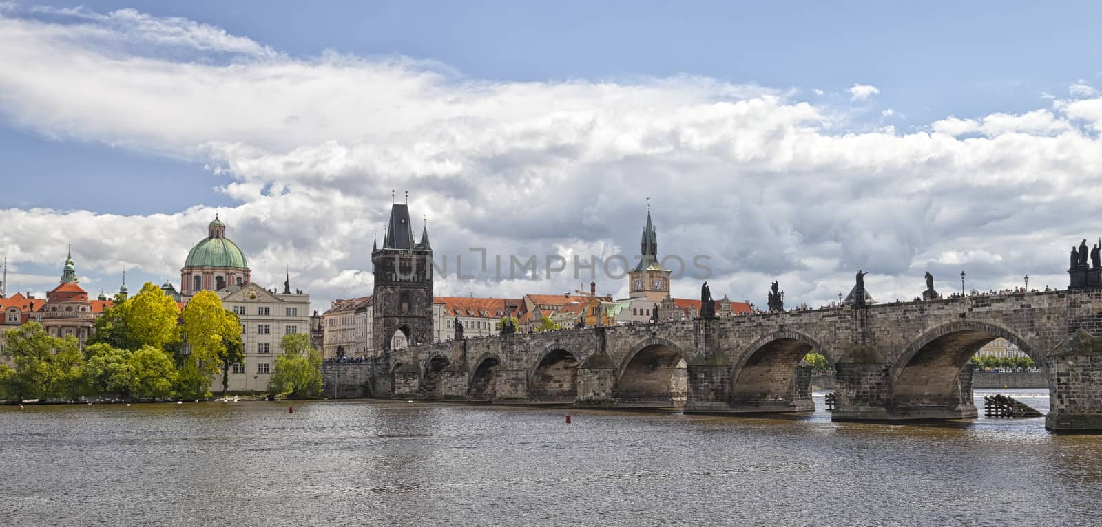 Prague Charles bridge by hanusst