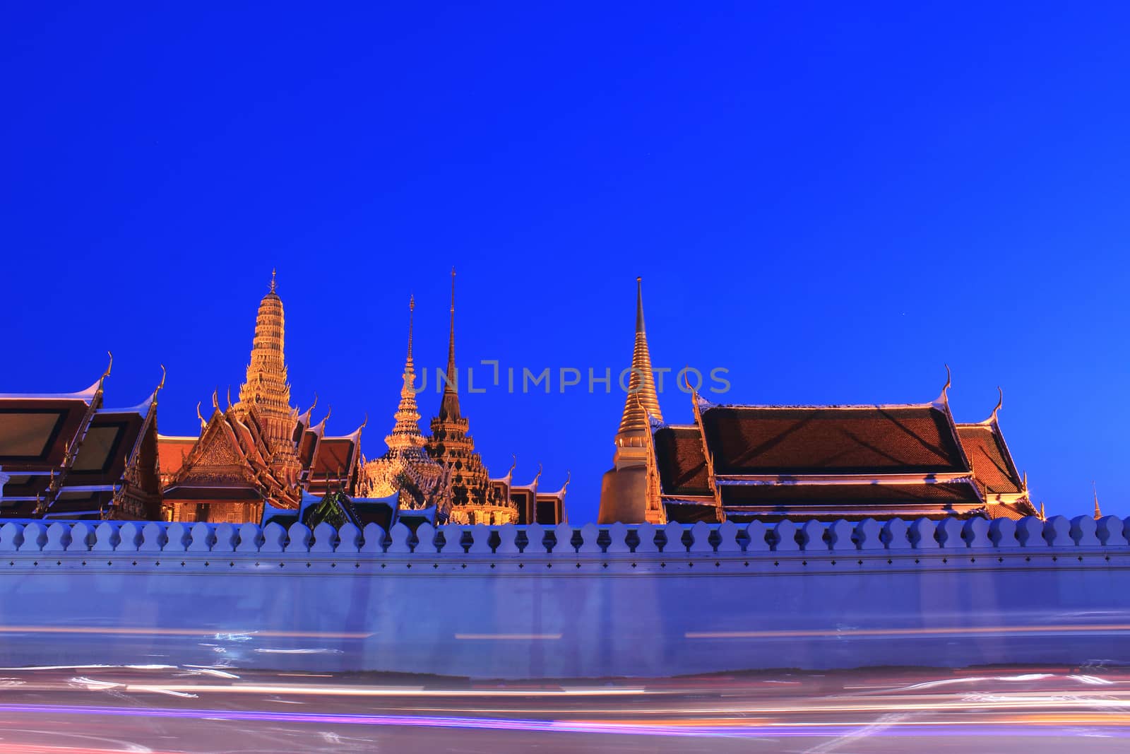 Grand palace at night, Thailand