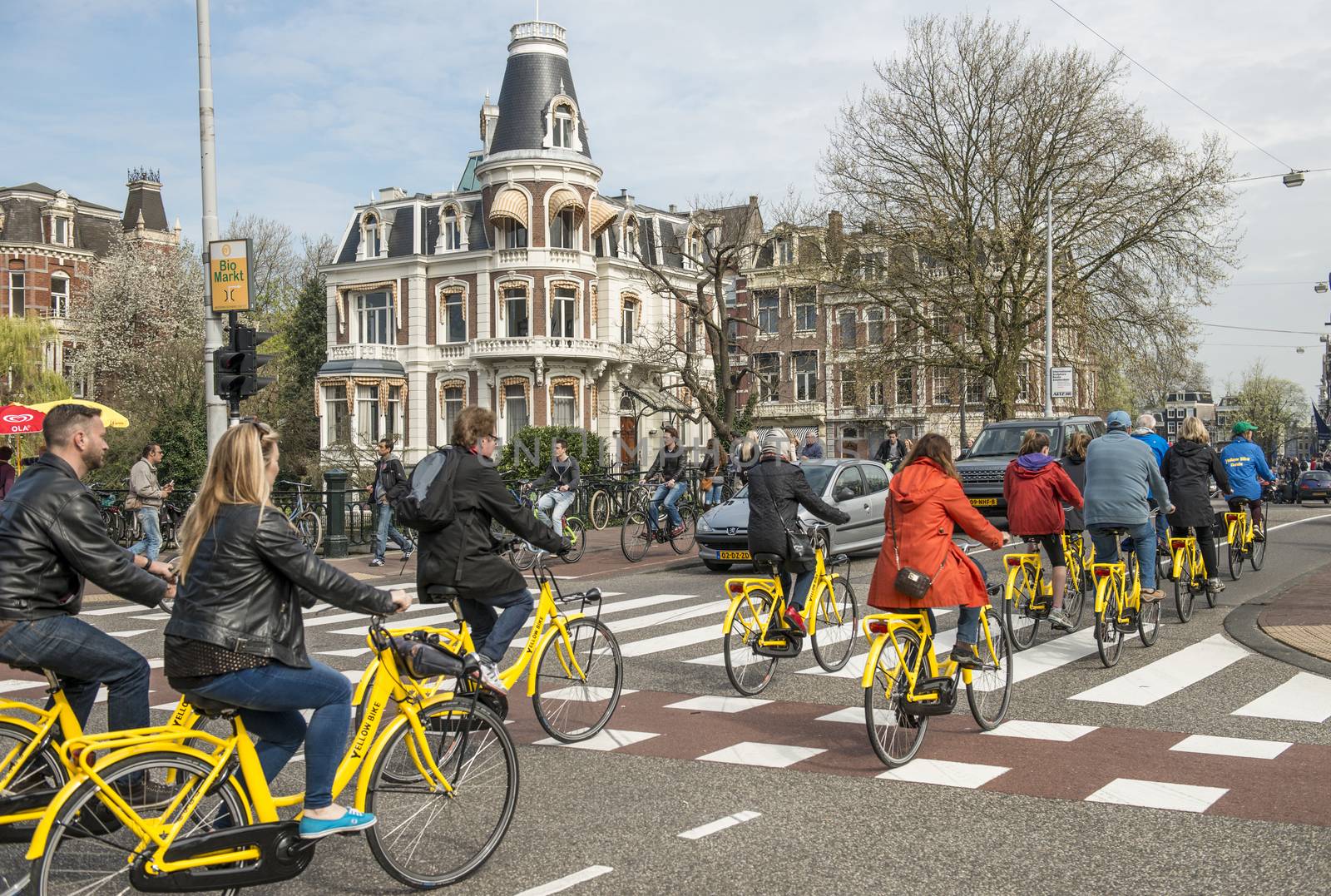 Amsterdam bicycle traffic by Alenmax