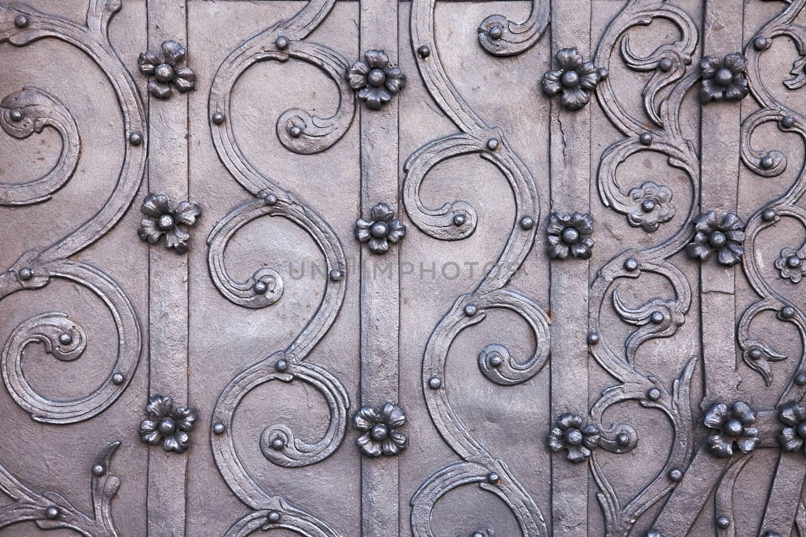 Old church door decorative details