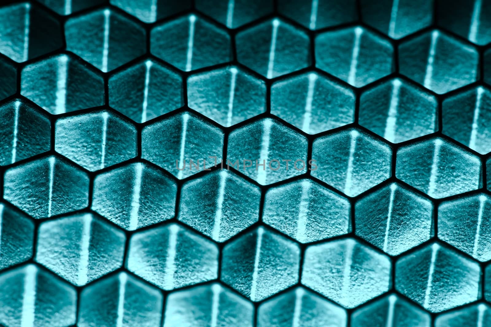 Honeycomb pattern with shady lighting