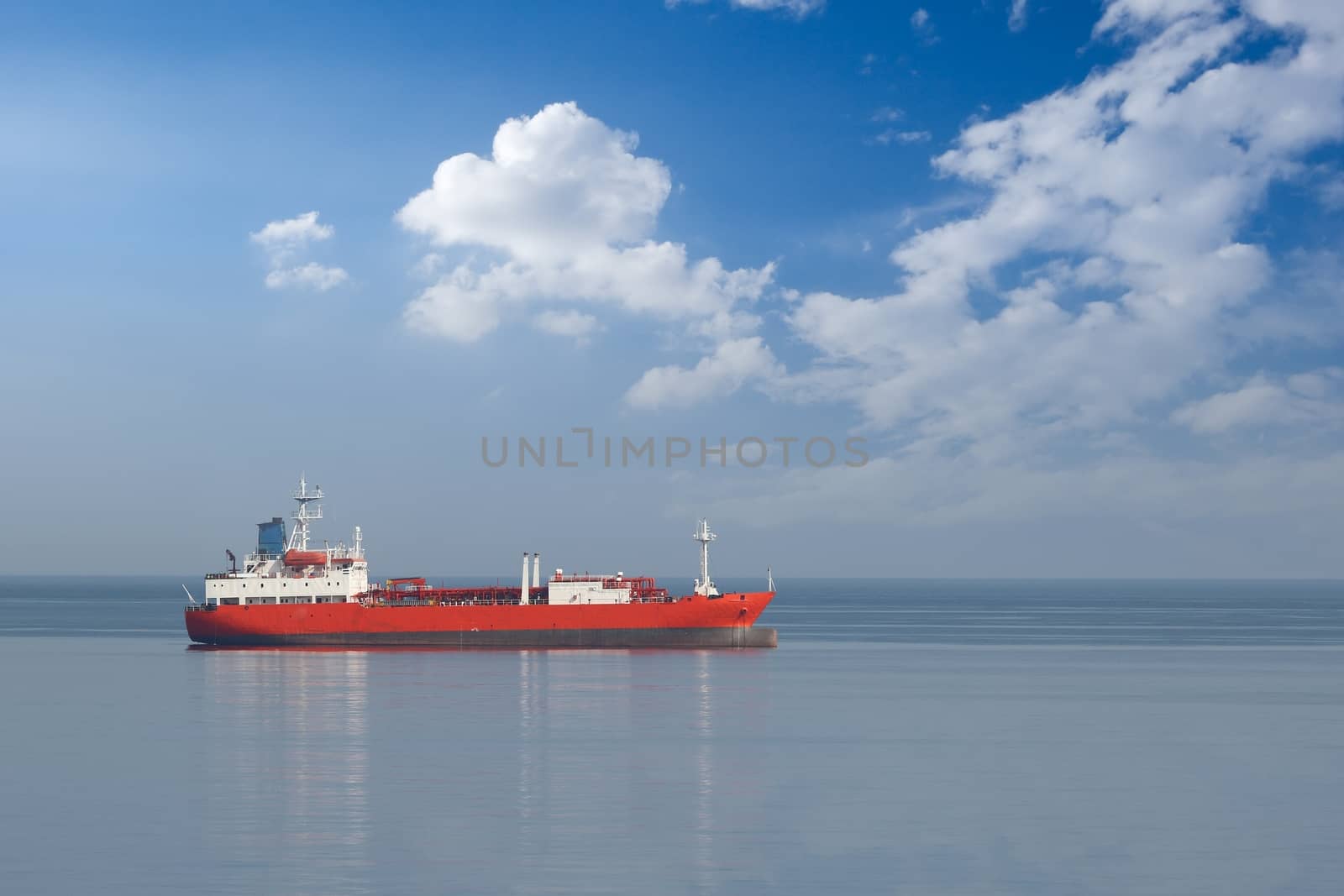 Cargo ship on the water