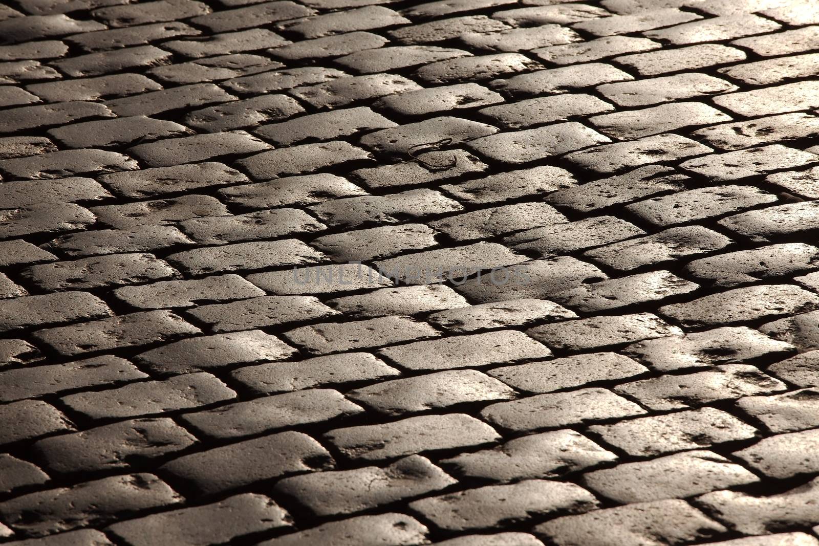 Pavement made of old stones