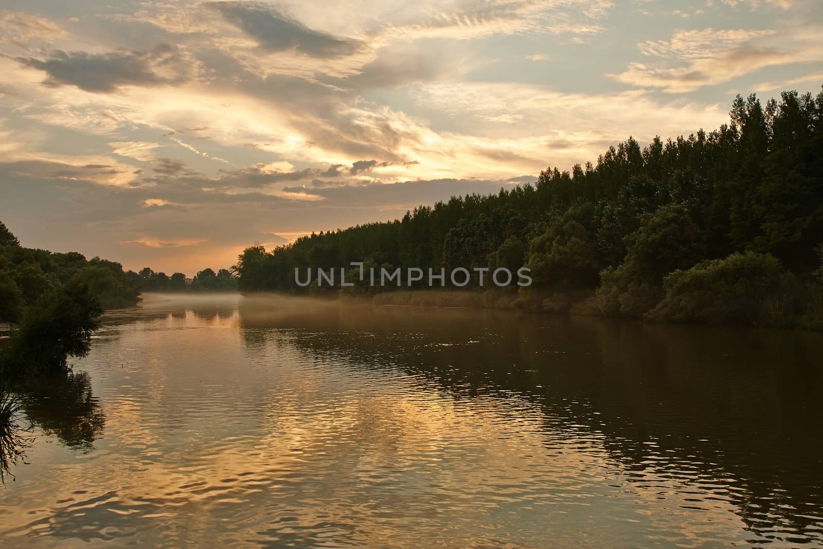 River Sunset by Gudella
