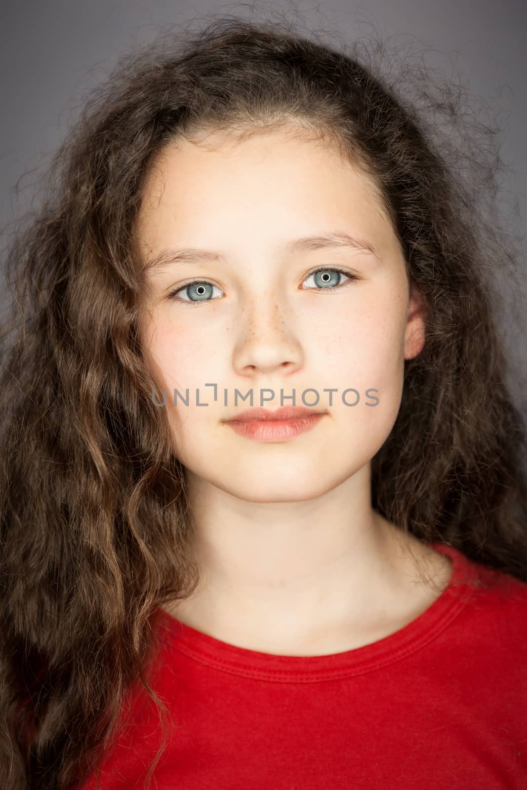 young girl portrait by magann