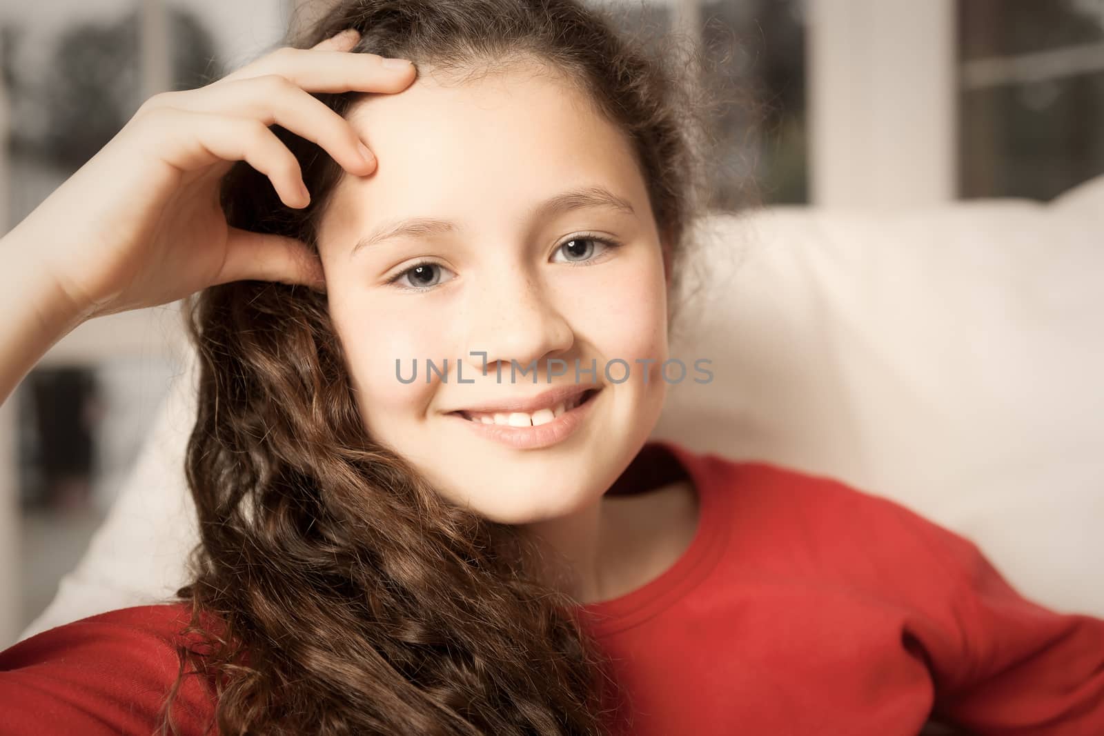 An image of a young girl portrait