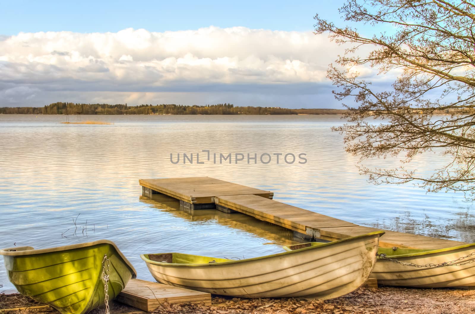 Rowboats by the lake by Alexanderphoto