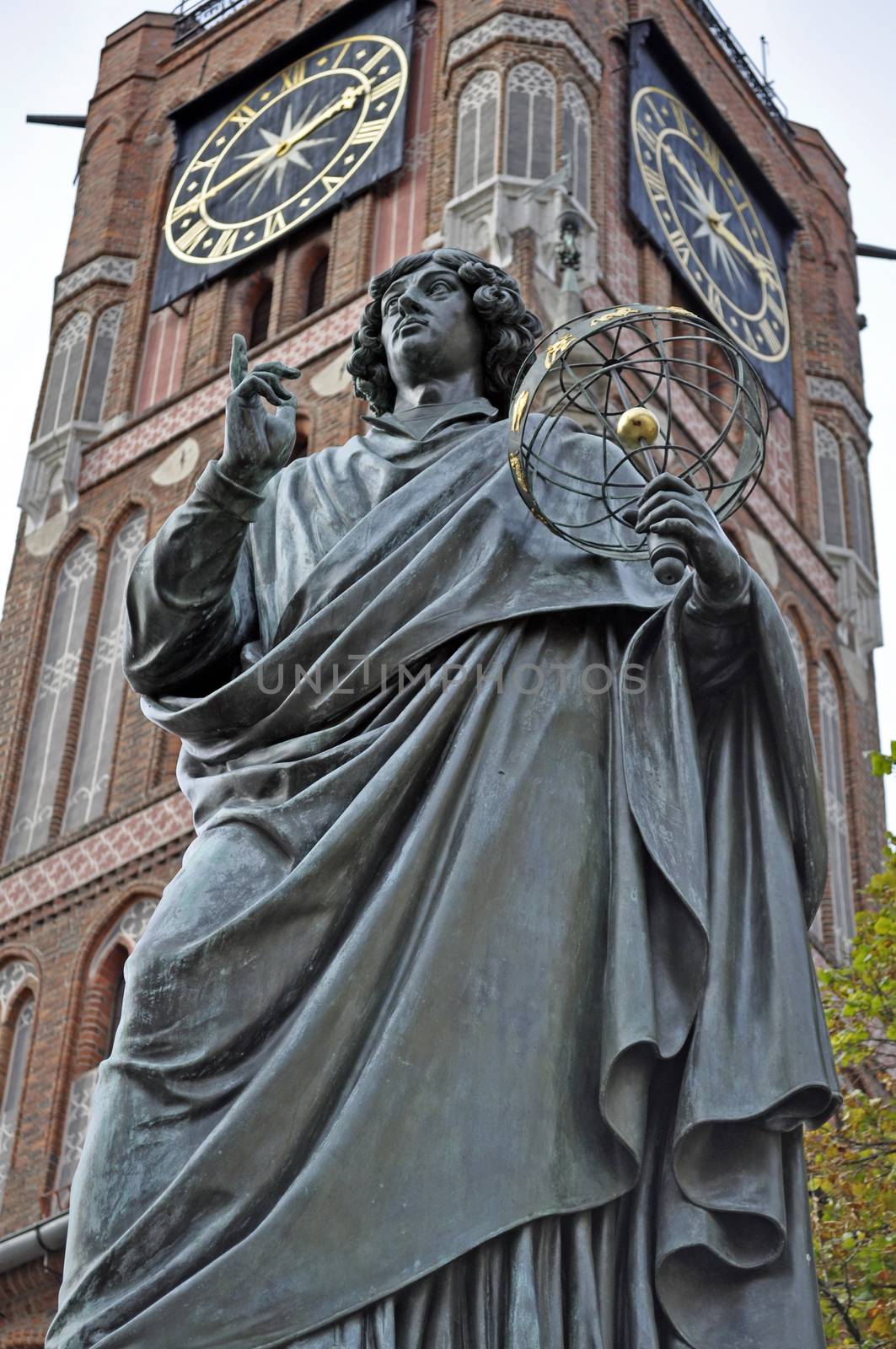 Monument to Nicolaus Copernicus in Torun, Poland.