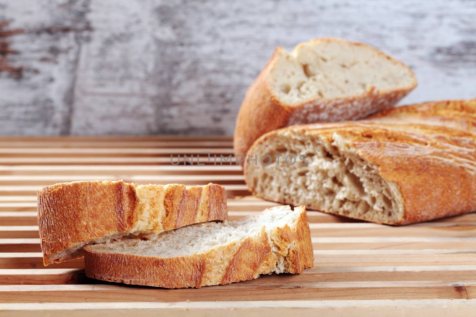 delicious and healthy slices of wheat bread