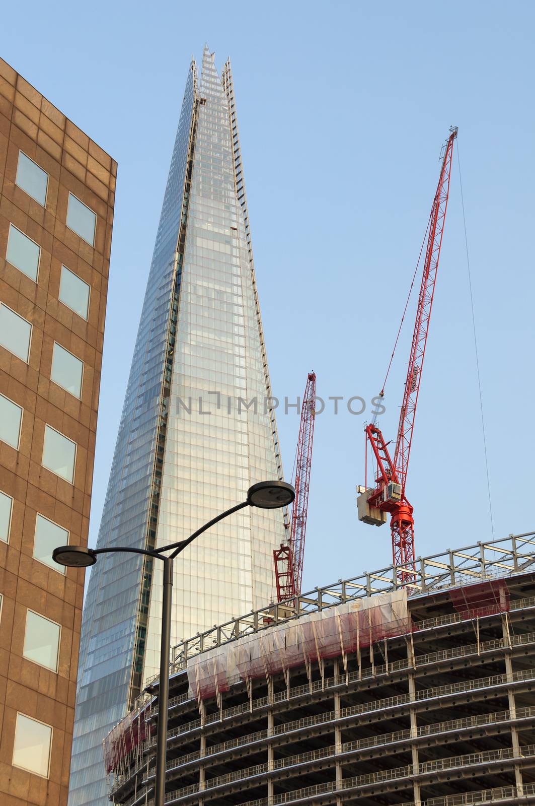 London, UK - CIRCA JULY 2012: The Shard is the tallest building in Europe at 306 metres (1,004 ft) high.