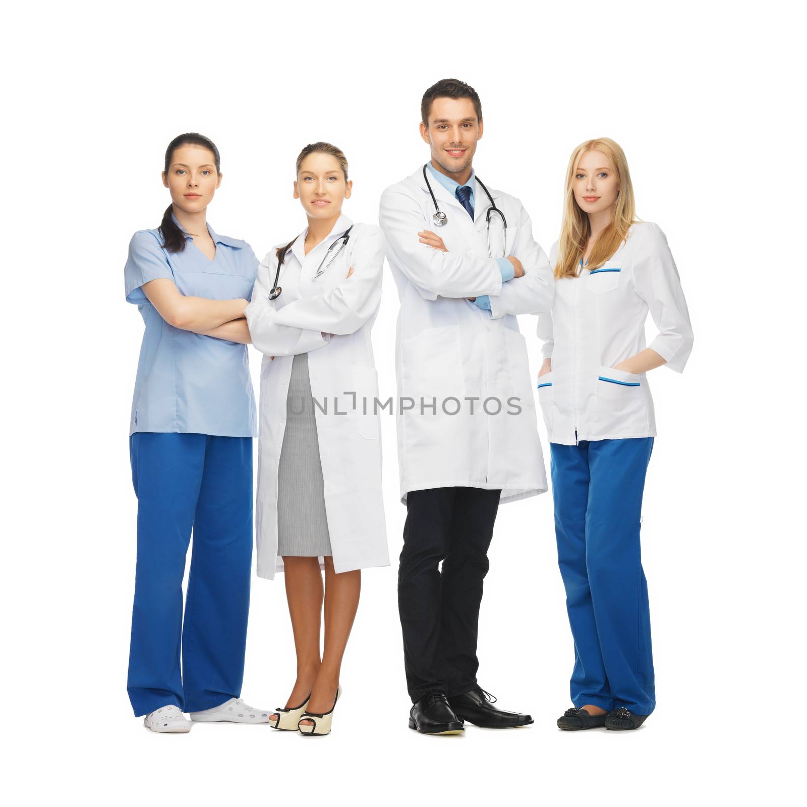 young team or group of doctors by dolgachov
