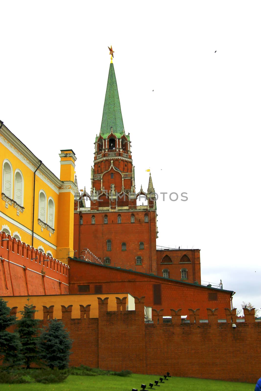 The Wall of Moscow Kremlin on the Red Square