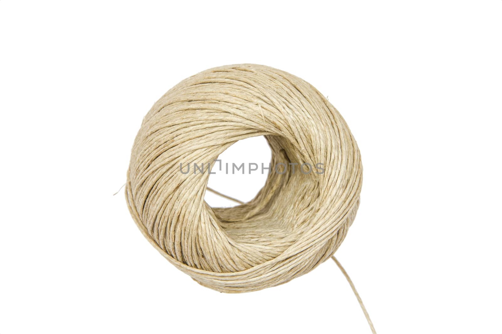 A ball of string isolated on white background by huntz