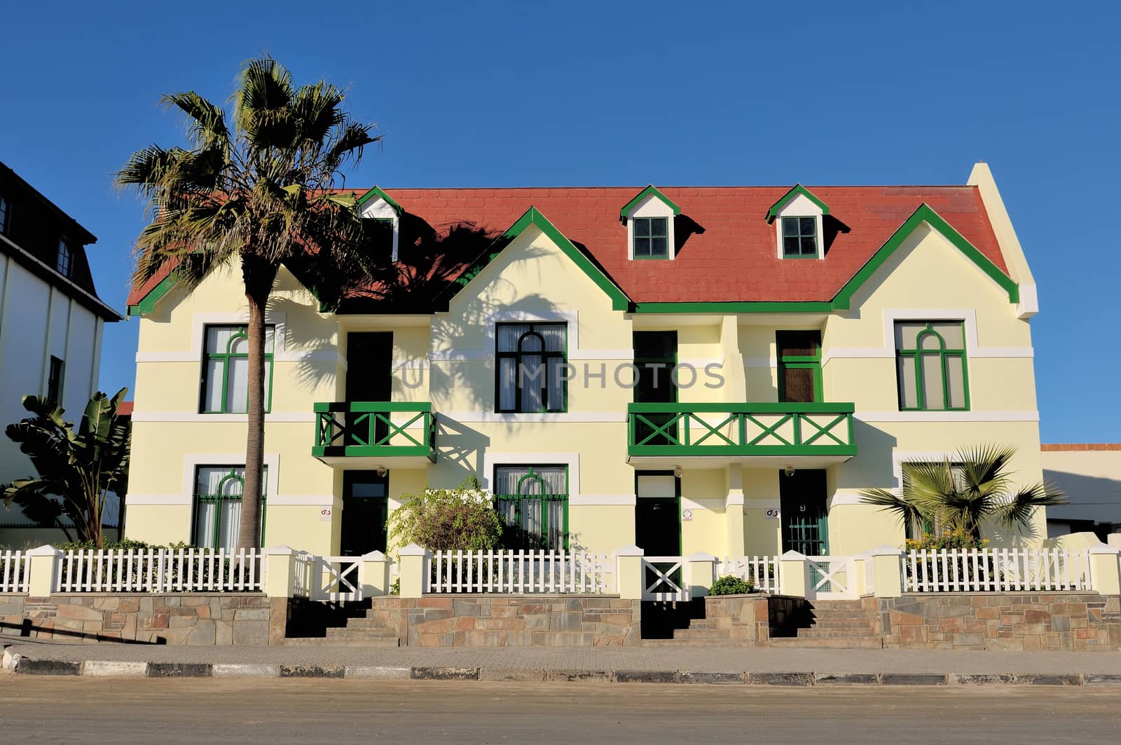 Old German architecture in Swakopmund, Namibia
