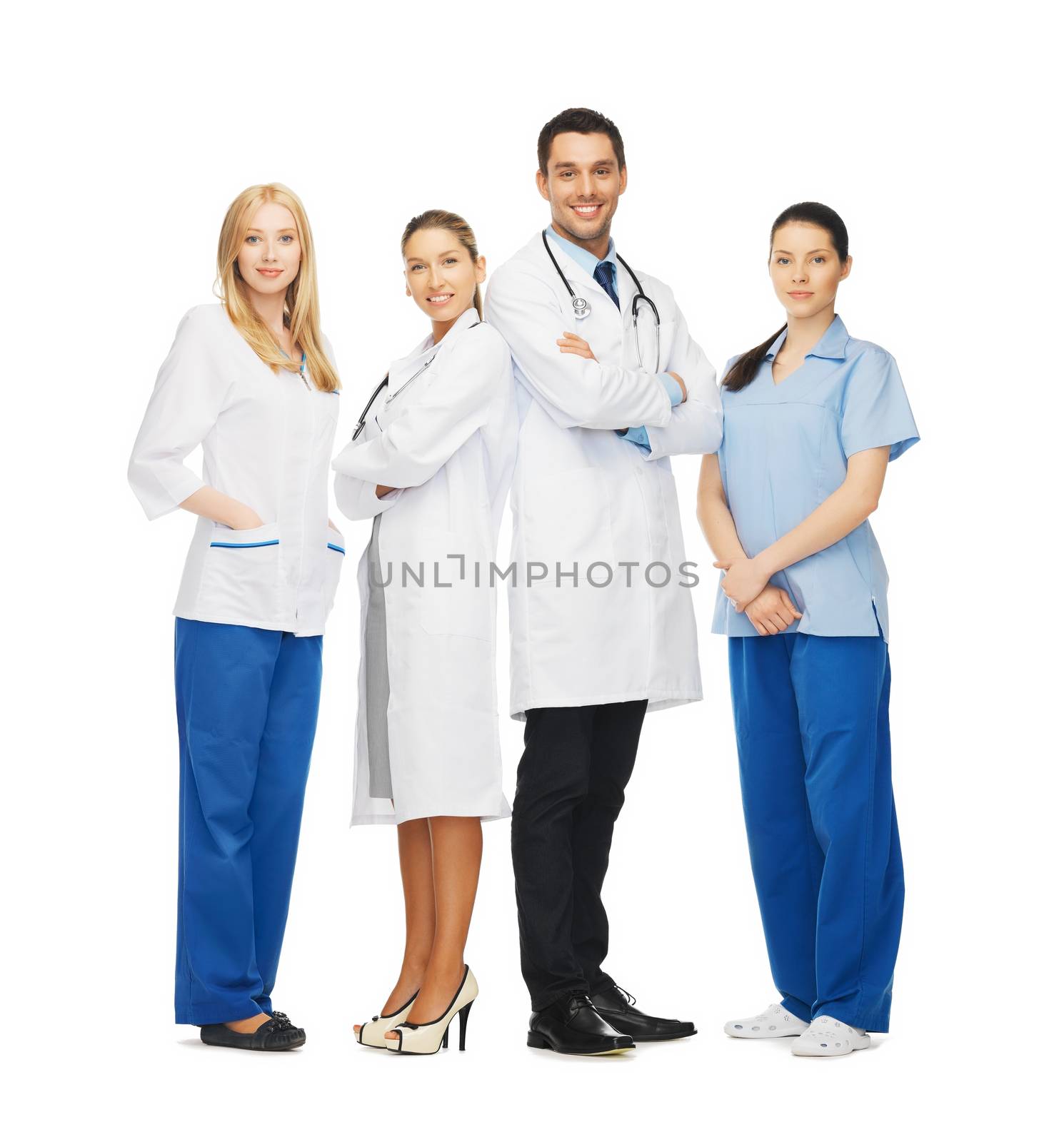 young team or group of doctors by dolgachov