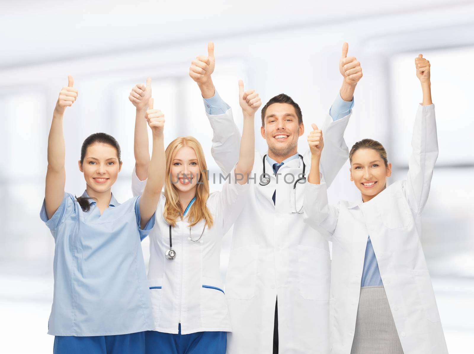 professional young team or group of doctors by dolgachov