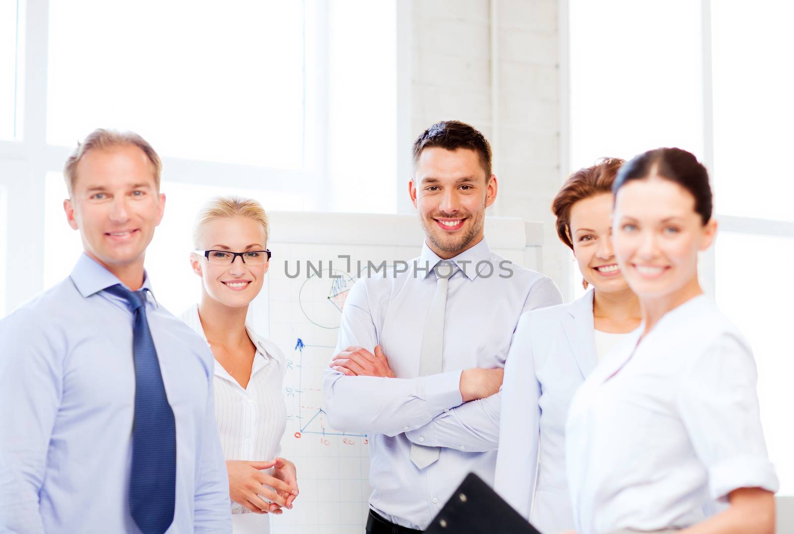 picture of friendly business team in office