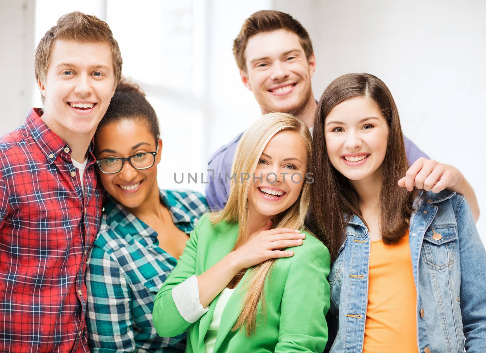 group of students at school by dolgachov