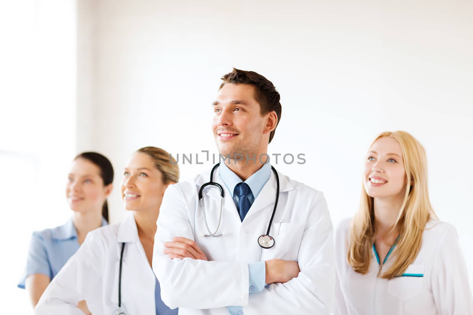 healthcare and medical - young team or group of doctors