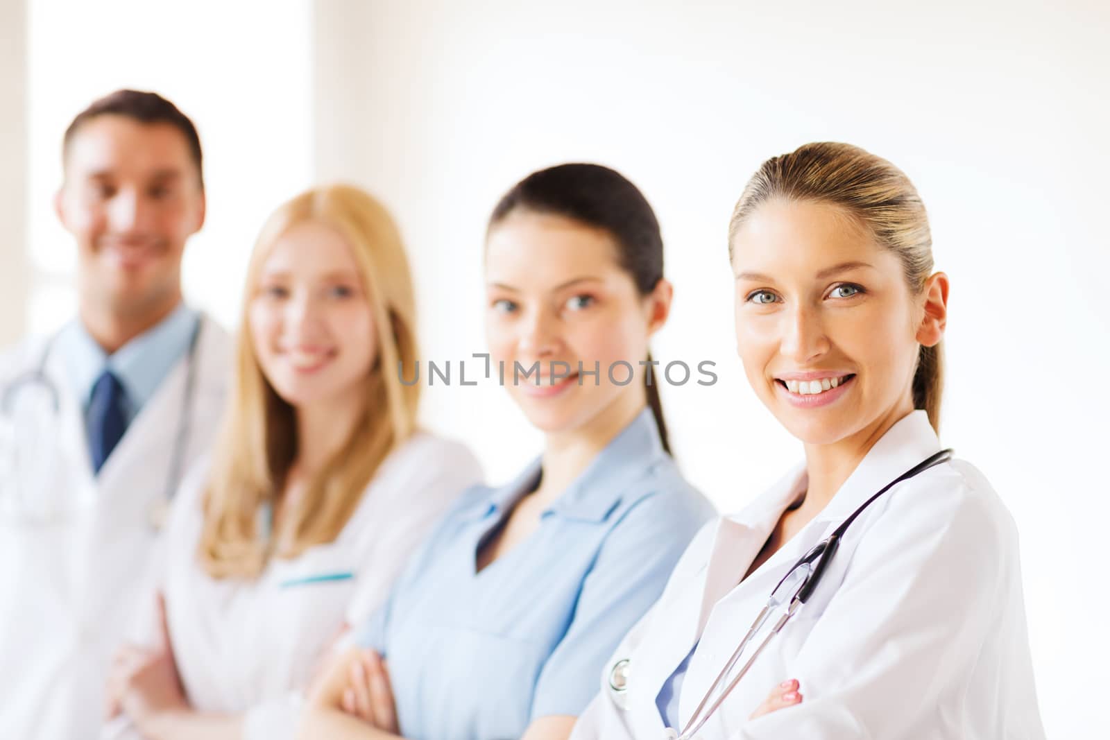 healthcare and medical - young team or group of doctors