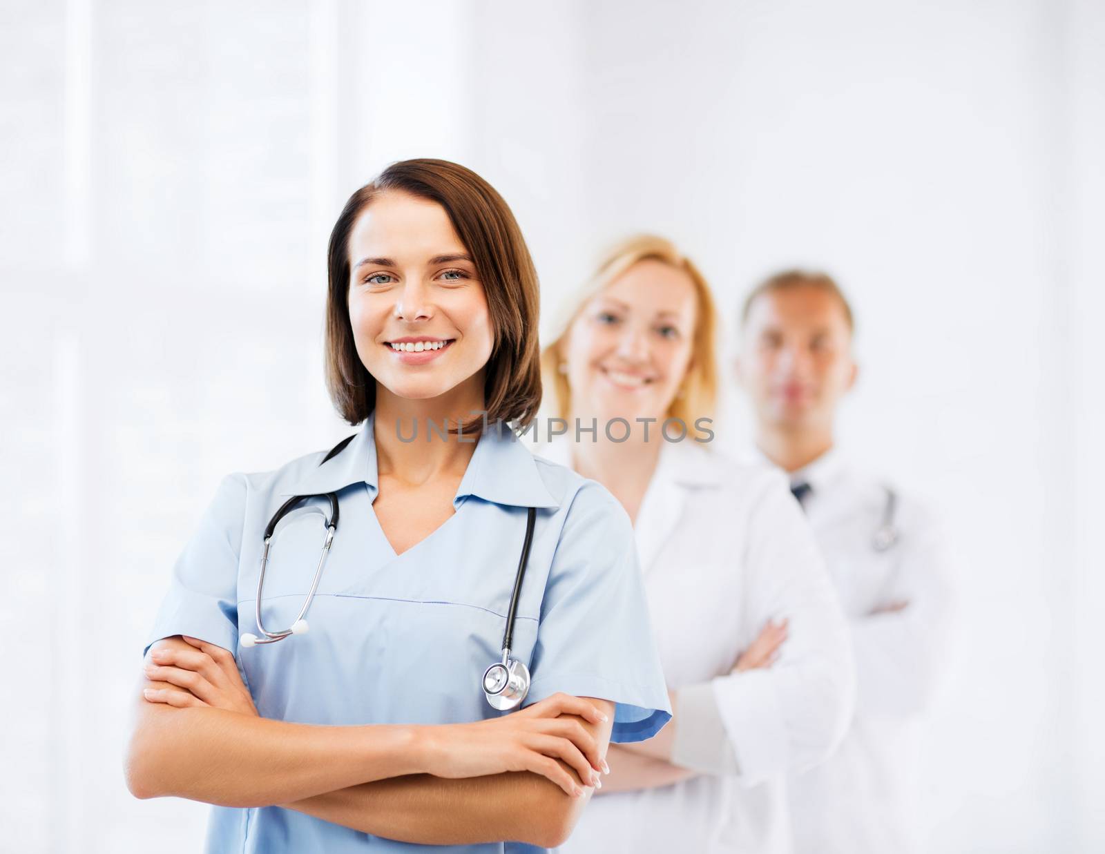 healthcare and medical concept - group of doctors