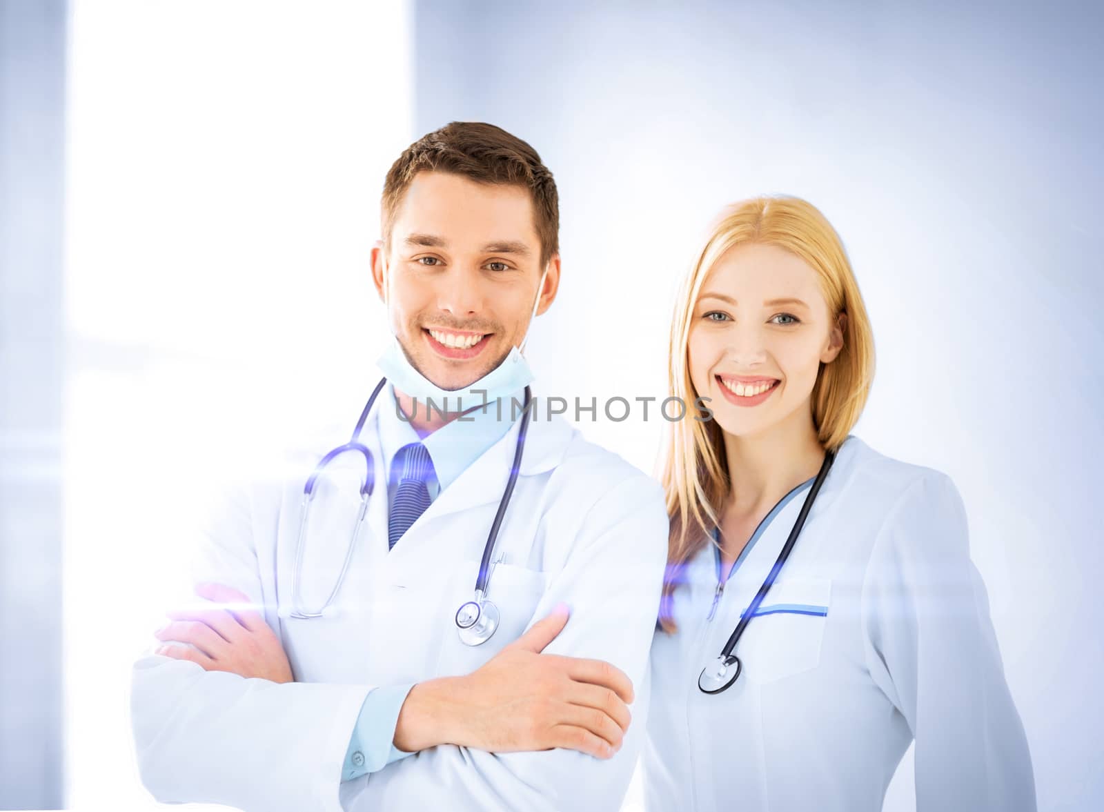 two young attractive doctors by dolgachov
